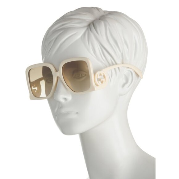 GUCCI Buttercream Yellow 58mm Square Sunglasses - Picture 2 of 2